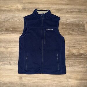Vineyard Vines Navy Sweater Vest Full Zip Men's Size Medium